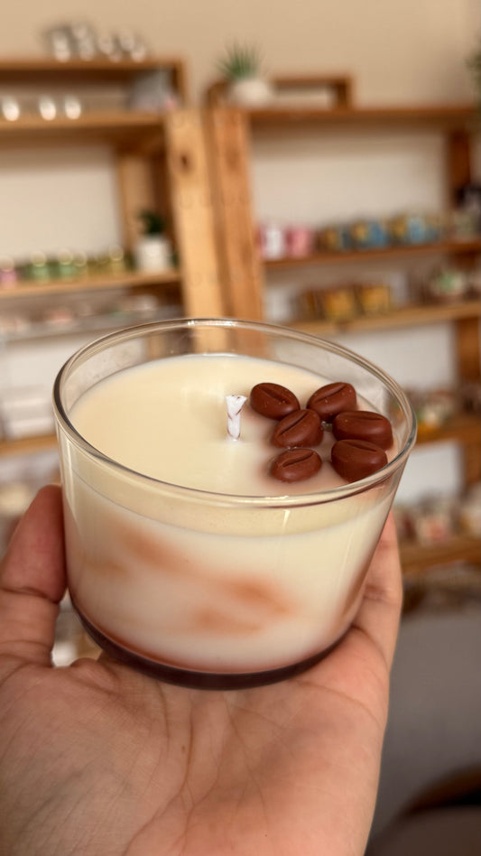 Vela mediana de café- oferta