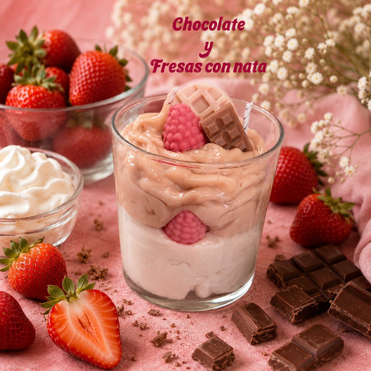 Aroma del Mes-Chocolate y Fresas con nata- Suscripción Mensual Agosto