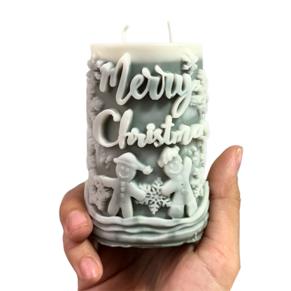 Vela de Navidad -Chocolate